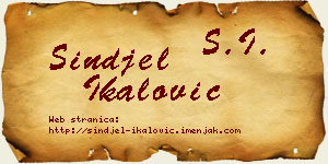 Sinđel Ikalović vizit kartica